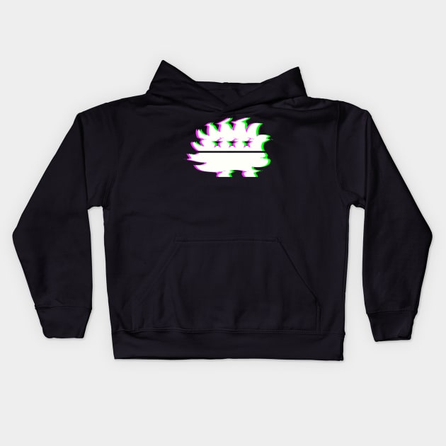 Libertarian Porcupine Glitch Kids Hoodie by Tatted_and_Tired